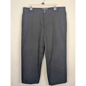 Eddie Bauer Mens Dress Pants 36x30 Navy Blue Casual Cotton Chino Workwear Office